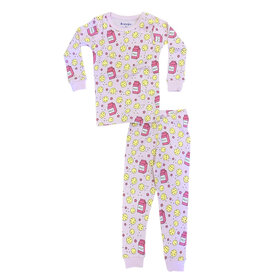 Baby Steps Pink Milk and Cookies PJ Set