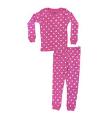 Baby Steps Hot Pink Glitter Hearts PJ Set