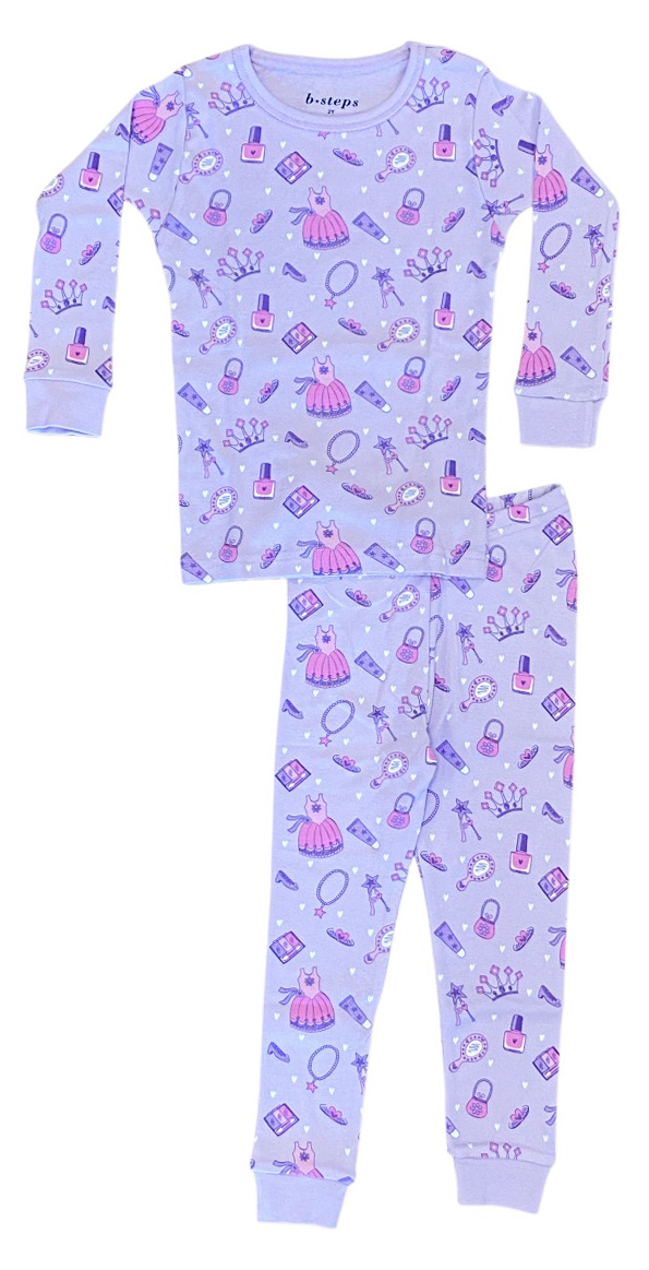Baby Steps Lilac Glam Princess PJ Set