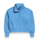 Suzette Cool Blue 1/4 Zip Sweatshirt