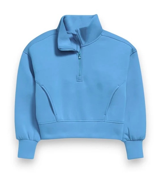 Suzette Cool Blue 1/4 Zip Sweatshirt