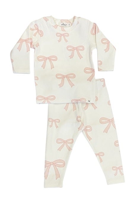 Oh Baby Pink Bows 2 pc set