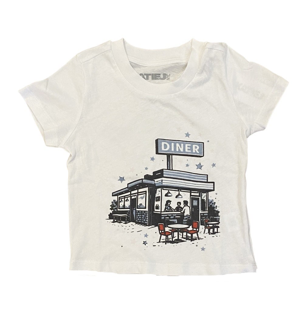 KatieJ NYC White Diner SS Tee