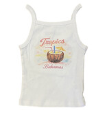 KatieJ NYC White Tropics Tank Top