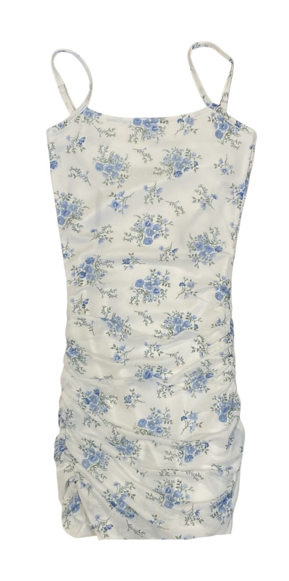 KatieJ NYC White Floral Mesh Abbi Dress