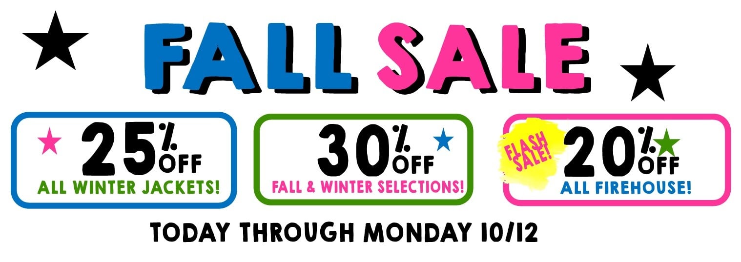 fall sale