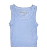KatieJ NYC Lt Blue Livi2 Rib Tank Top