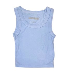 KatieJ NYC Lt Blue Livi2 Rib Tank Top