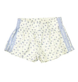 KatieJ NYC Jordyn Blue Floral Running Short