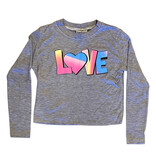 Firehouse H Grey Ombre Love LS Tee
