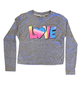 Firehouse H Grey Ombre Love LS Tee