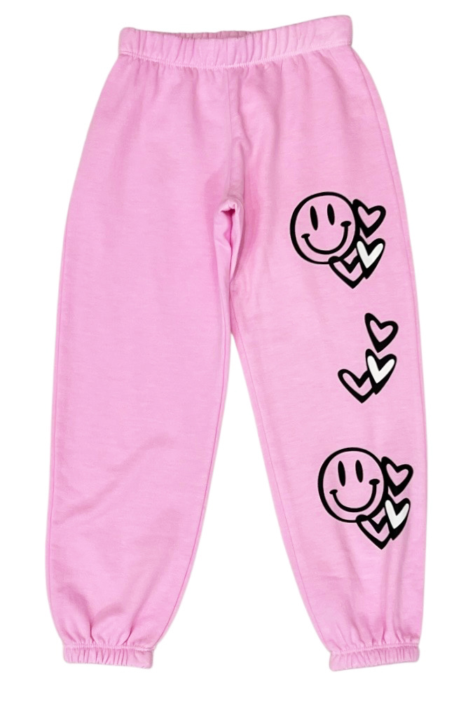 Firehouse Ice Pink Graf Smile Heart Sweatpant