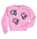 Firehouse Ice Pink Graf Smile Heart Sweatshirt
