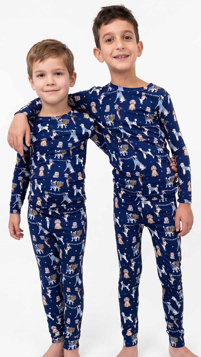 Hanukkah Puppies Bamboo PJ Set