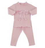 Oh Baby Velvet Ruffle Bow Set