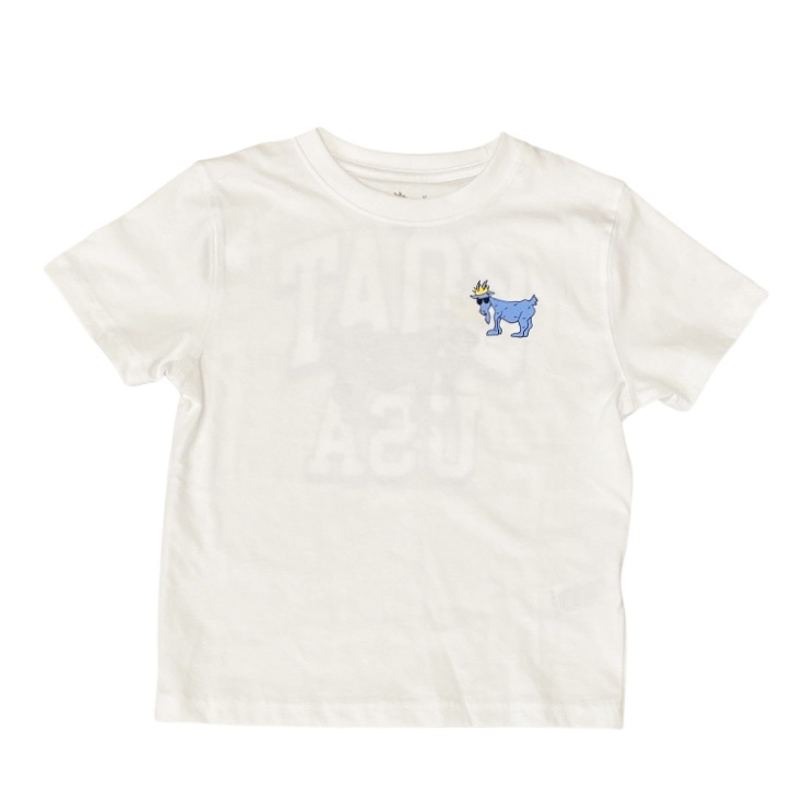 GOAT White Big Goat SS Tee Boys