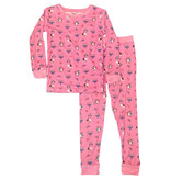Hanukkah Puppies Pink Bamboo PJ Set