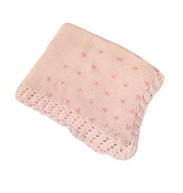Gita Pink Sequin Flower Blanket