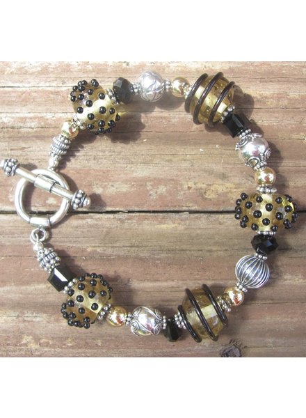 Out Of The Fire Champagne Wishes 5-Bead Bracelet