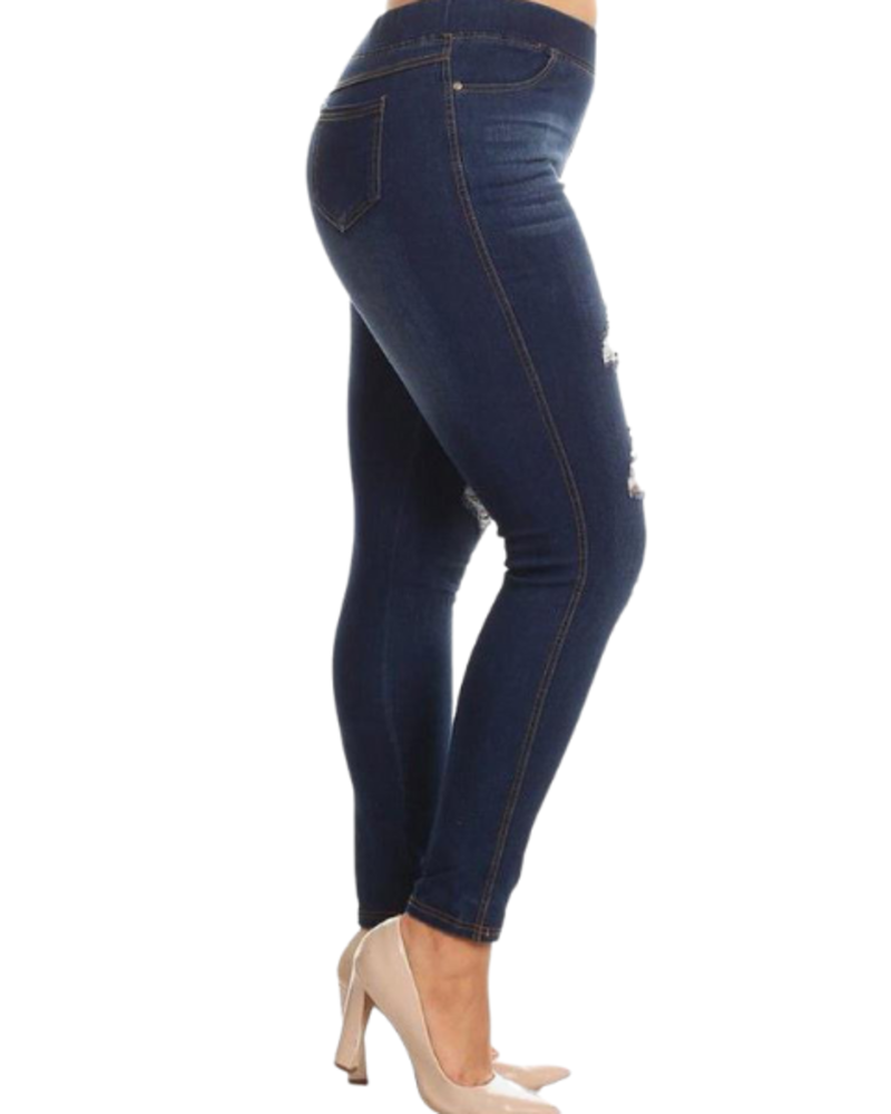 Ripped Jegging Plus - Trader Rick's for the artful woman