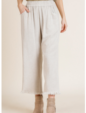 Frayed Hem Easy Pant