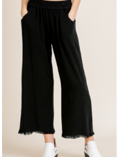 Frayed Hem Easy Pant