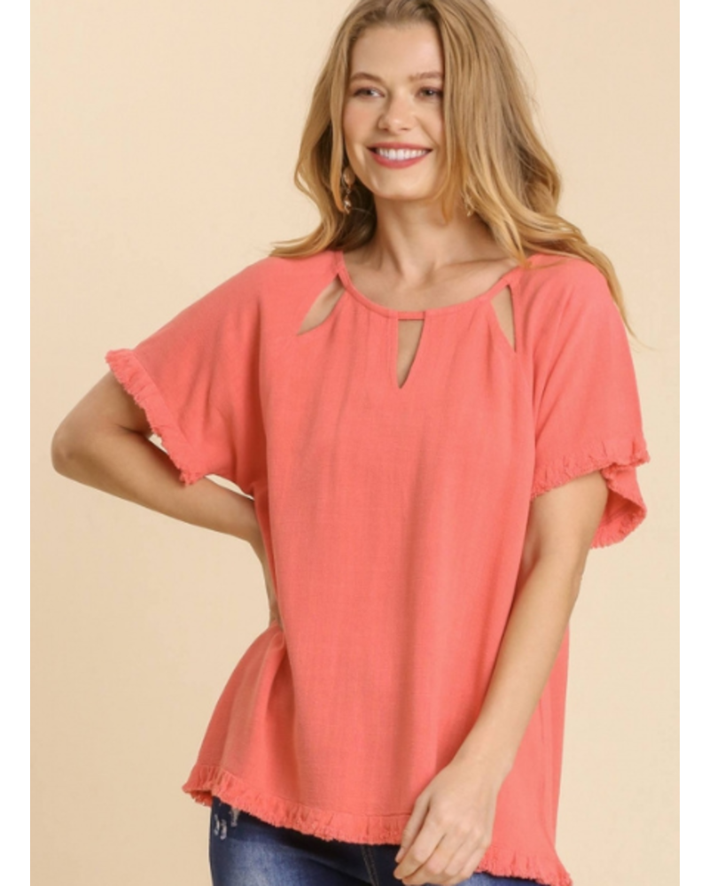 Sunray Cutout Top