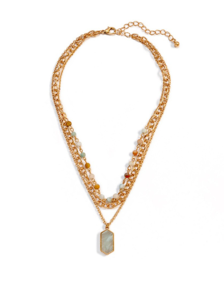 Gold Semi-Precious Necklace