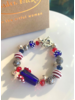 Out Of The Fire Stars & Stripes Cannon 5-Bd Lampglass Bracelet