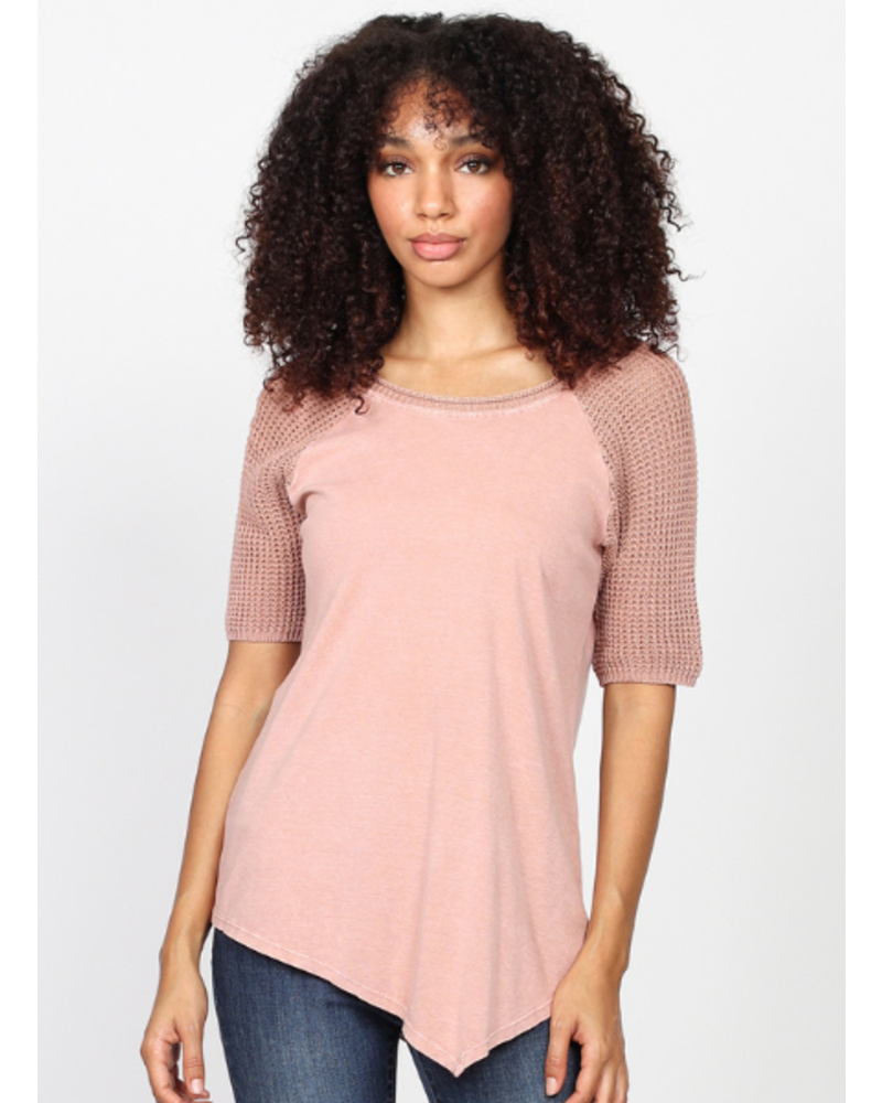 Asymmetrical tunic outlet sweater