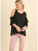 Cold Shoulder Ruffle Top