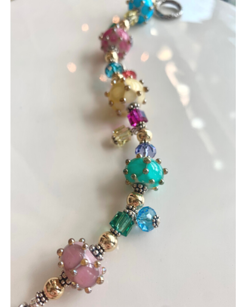 Out Of The Fire Faberge' 5-Bead Lampglass Bracelet
