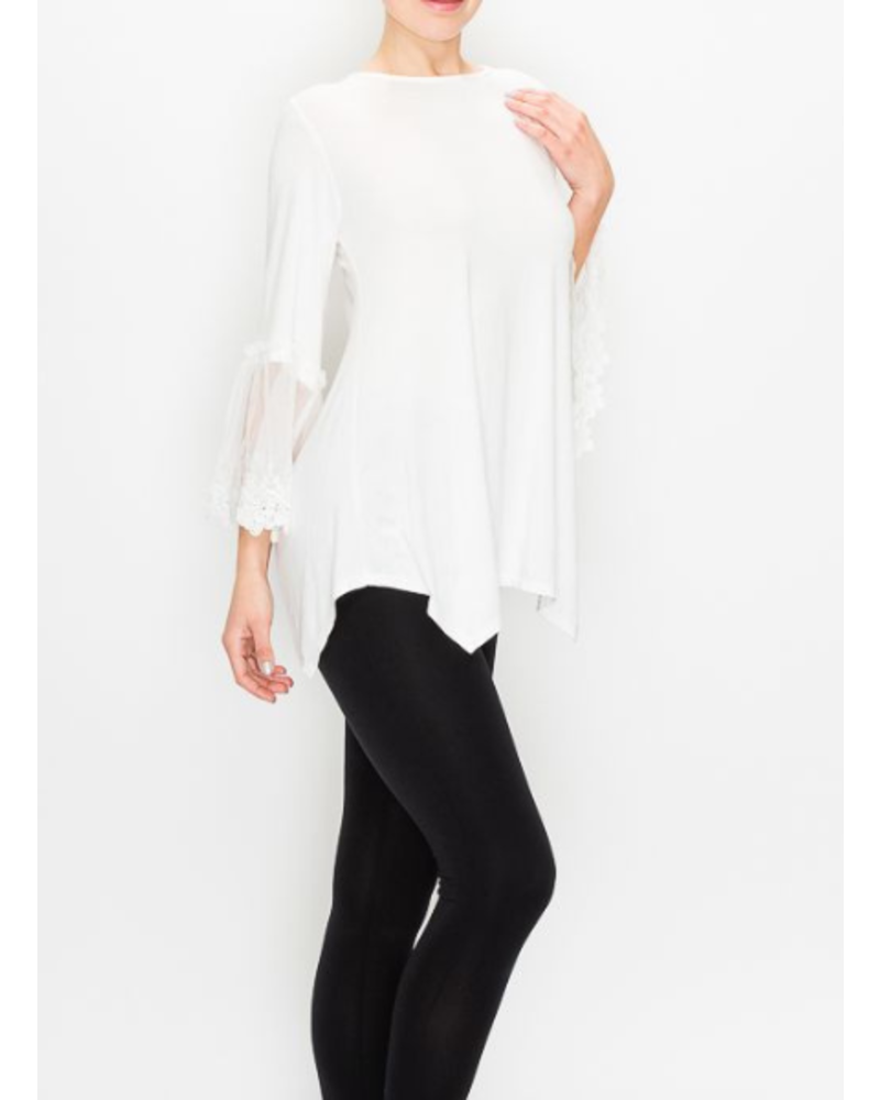 Step Above Tunic w/Lace flared sleeve