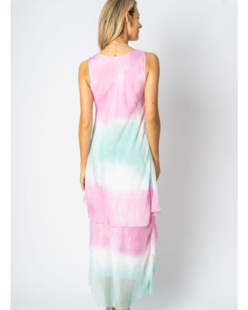 Ombre Dyed Silk Cha Cha Dress