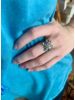 Butterfly Gemstone/Opal Sterling Silver Ring