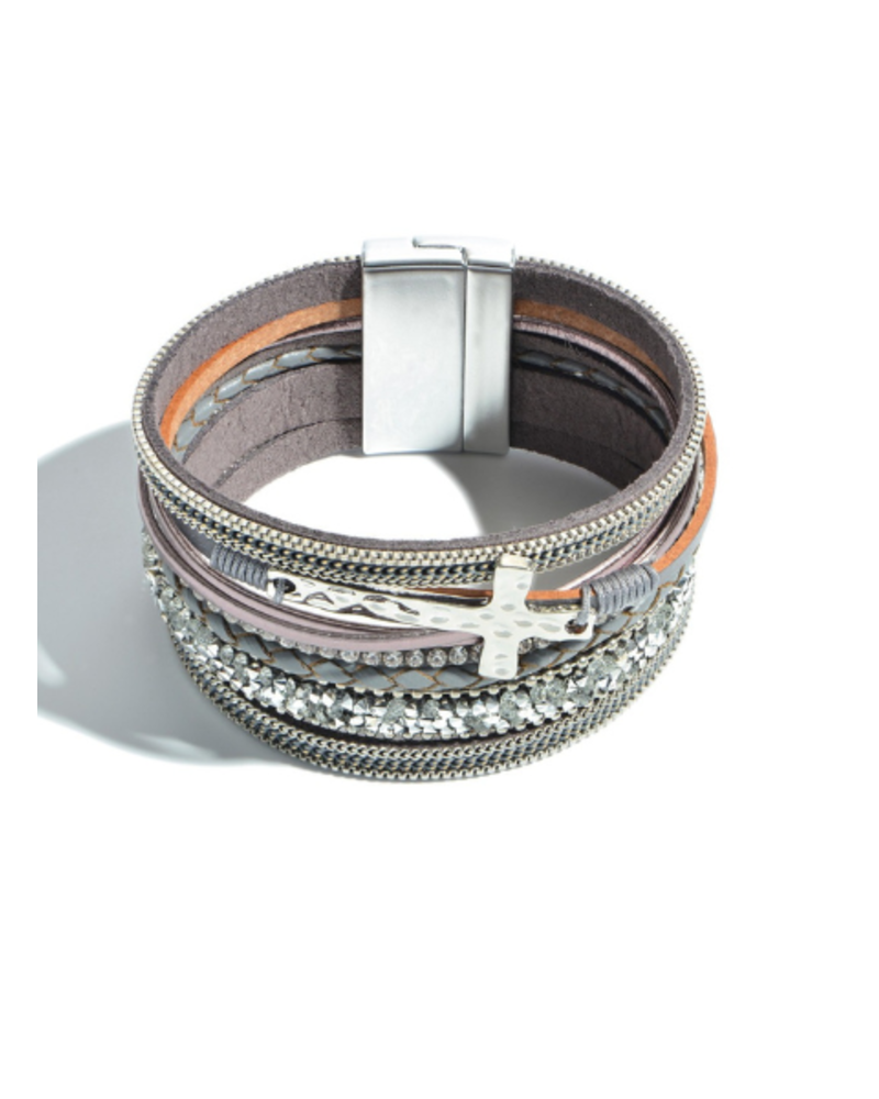 Magnetic Leather Bracelet