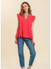 Eyelet Cap Sleeve Top