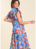 Bird of Paradise Tropical Print Dress