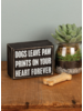 Dogs Paw Prints Box Sign