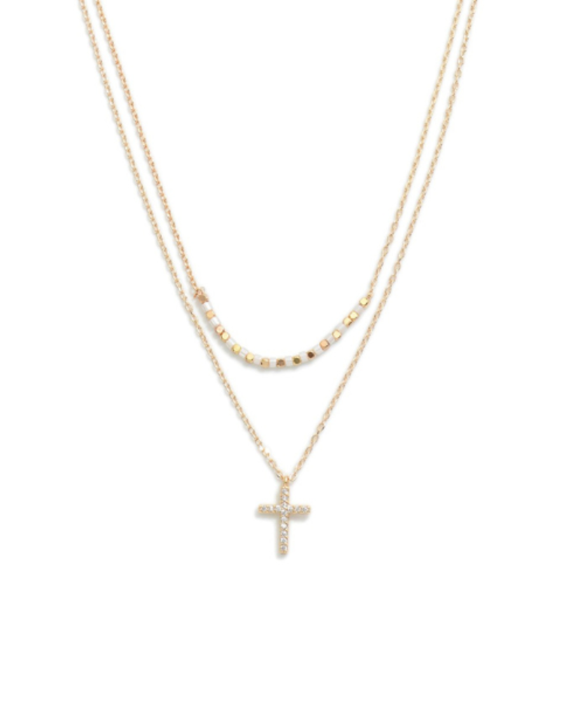 Dainty Layered Cross Necklace