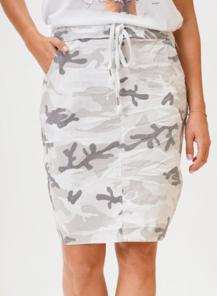 Camo Print Skirt