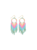 Circle Tassel Drop Earring