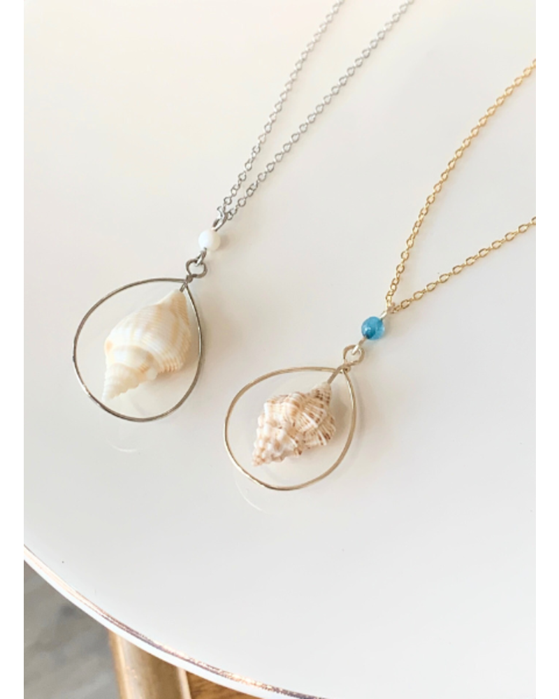 Wire Wrapped Seashell Necklace