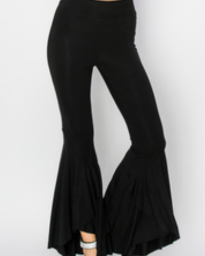 Bell Bottom Flare Pants with Fringe - Trader Rick's for the artful woman