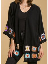 Crochet Long Sleeve Kimono