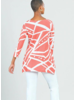 Abstract Split Hem Top