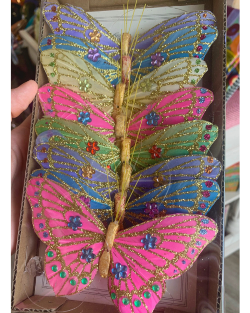 Glitter Butterfly Garland