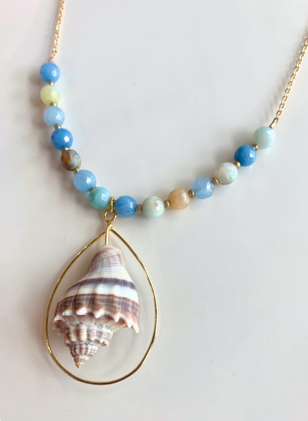 Beaded Seashell Necklace