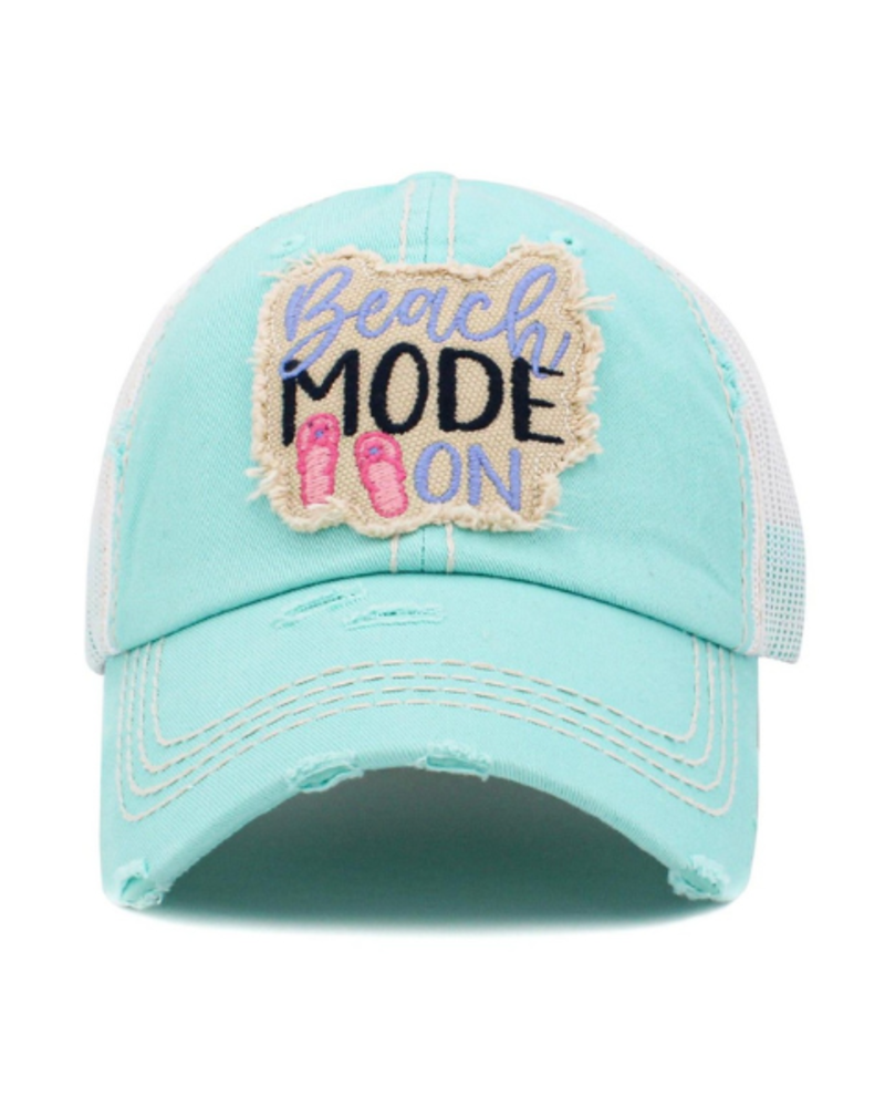 Beach Mode Ball Cap Trader Rick's for the artful woman