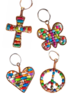 Paper Bead Keychains